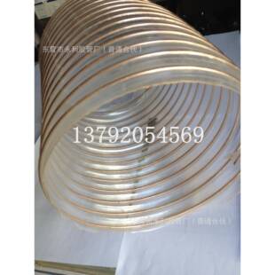 聚氨酯耐磨钢丝软管除尘钢丝管pu吸尘软管螺旋管钢丝增强软管