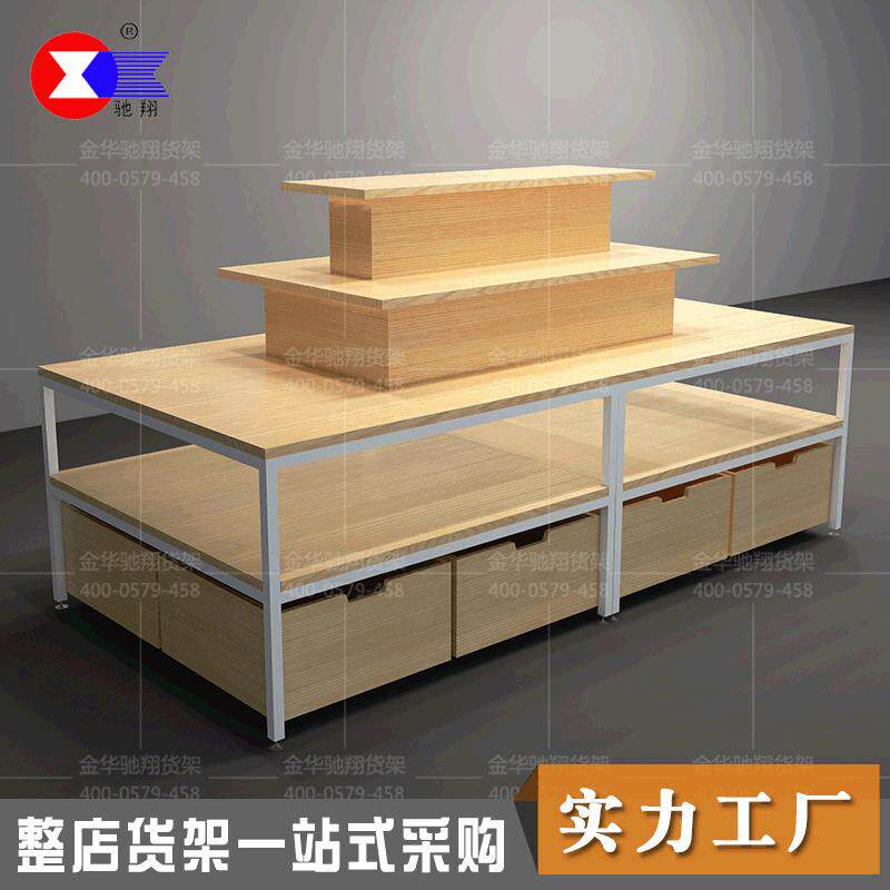 优品货架精品店货架木质货架熙美诚品饰品货架流水展台直销