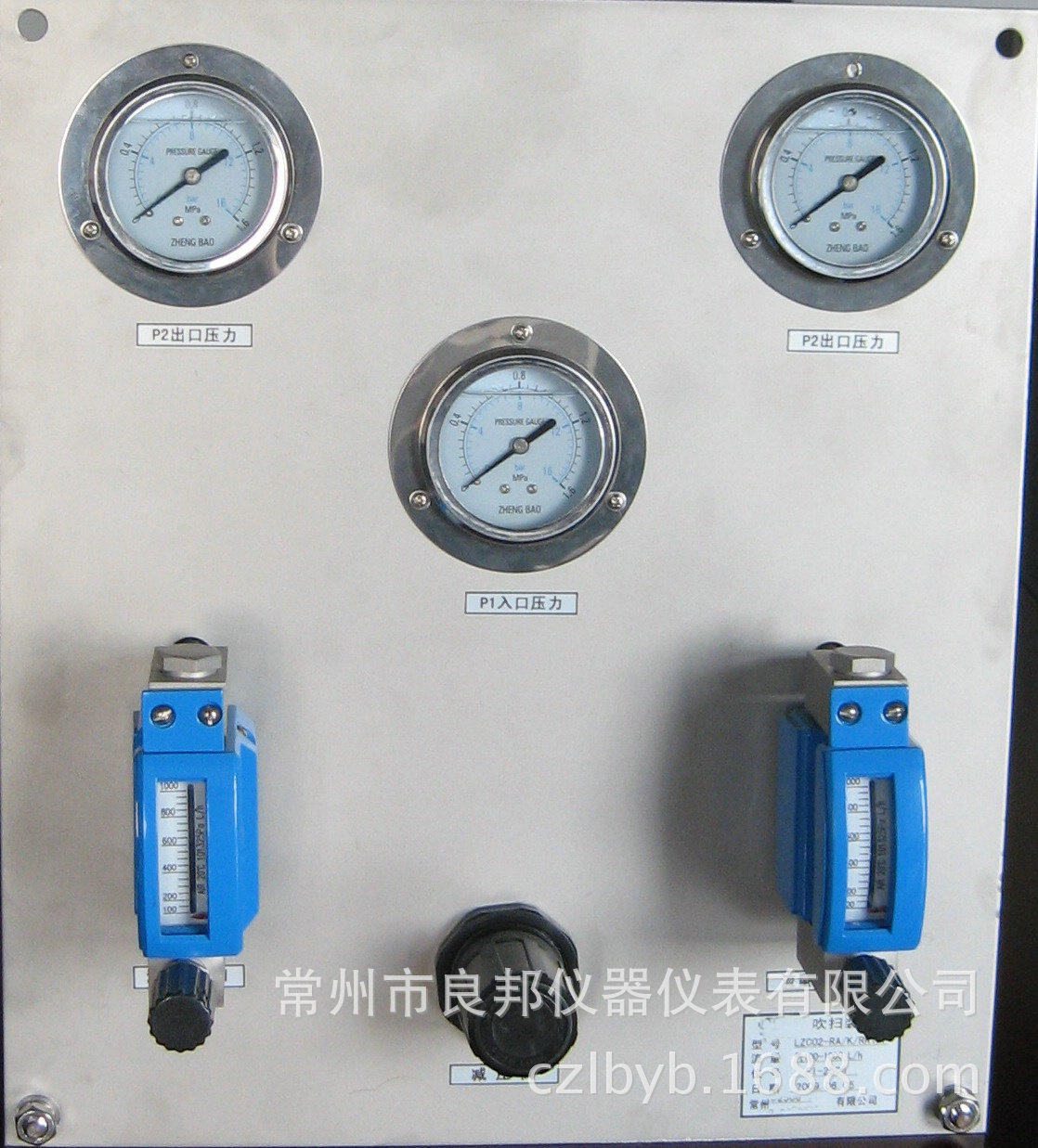 双路吹扫装置流量计面板式气体管路稳压流量计厂家制造包邮福建