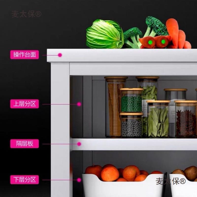 304加厚不锈钢工作台厨房作台打荷台商用家用储物柜车间橱麦太保
