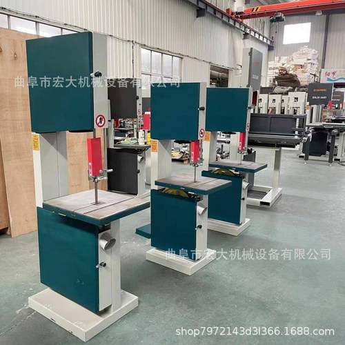 江苏橡塑EVA海绵切割锯滑轨推动塑料管水桶油桶工装立式带锯机