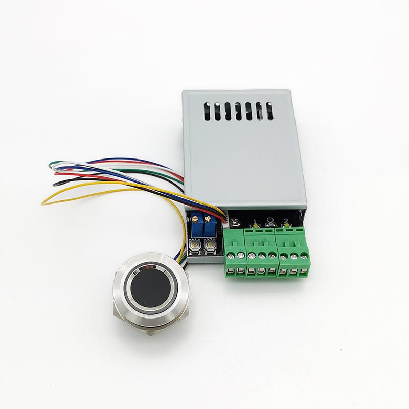 K220+R503指纹控制模组2路继电器输出管理员指纹编辑设置