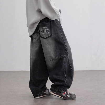 男童加绒牛仔裤秋冬款2025新款