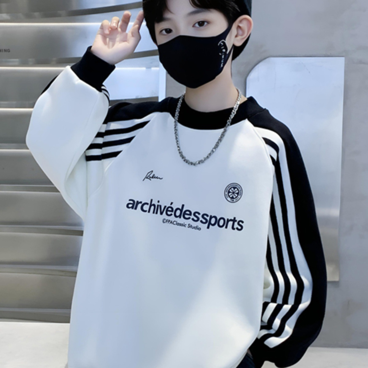 男童卫衣2025新款秋装儿童秋冬款打底衫中大童秋季男孩帅气上衣潮