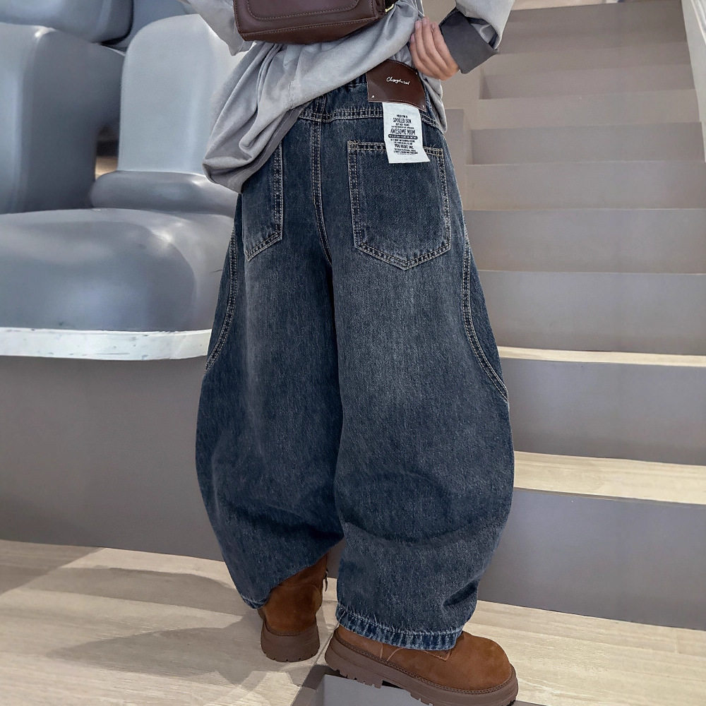 男童牛仔裤春秋款2025新款中大儿童装秋季宽松休闲裤子男孩秋装潮,童装/婴儿装/亲子装,裤子,淘宝优惠券,粉丝福利购,淘宝优惠卷