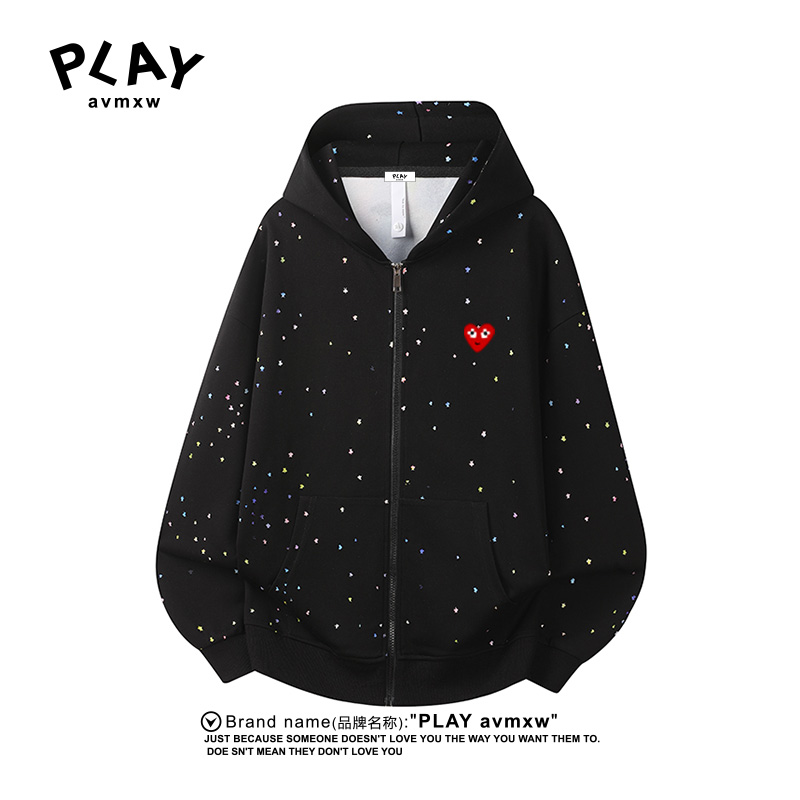 PLAYAVMXW卫衣破洞满天星上衣