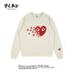 PLAY 潮牌休闲上衣 爱心印花时尚 HEITY 官方圆领卫衣男女秋冬新款