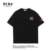 PLAY 圆领套头无性别情侣上衣 t恤男舒适2024年夏季 HEITY 官方短袖