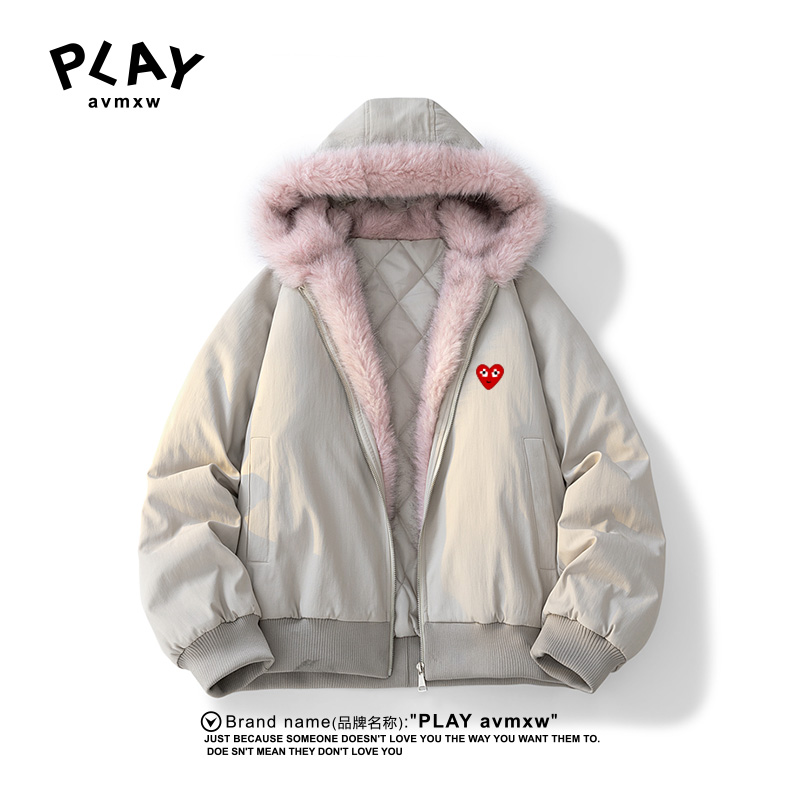PLAYAVMXW潮流松弛加厚连帽外套