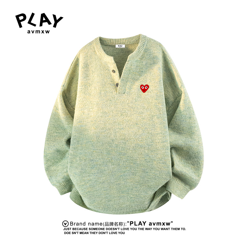 PLAYAVMXW时尚休闲纽扣领上衣