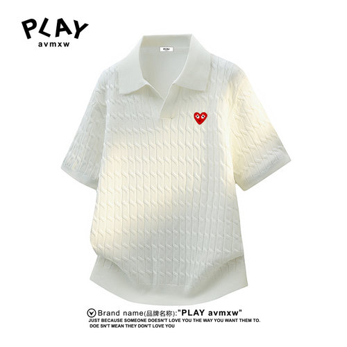 PLAYAVMXW老钱风针织POLO衫
