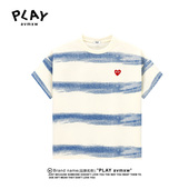 条纹短袖 PLAY 新款 情侣潮牌宽松休闲时尚 AVMXW 官方T恤2025年夏季