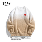 情侣同款 PLAY 潮牌渐变色水貂毛毛衣 秋冬季 新款 AVMXW 官方针织衫