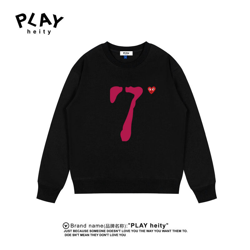 PLAYHEITY情侣款数字圆领卫衣