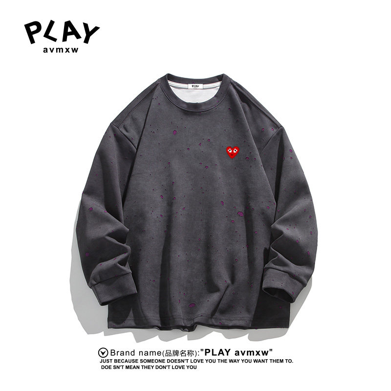 PLAYAVMXW时尚休闲百搭破洞上衣