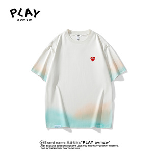 AVMXW 百搭短袖 官方T恤2025年夏季 潮牌休闲宽松时尚 情侣同款 PLAY