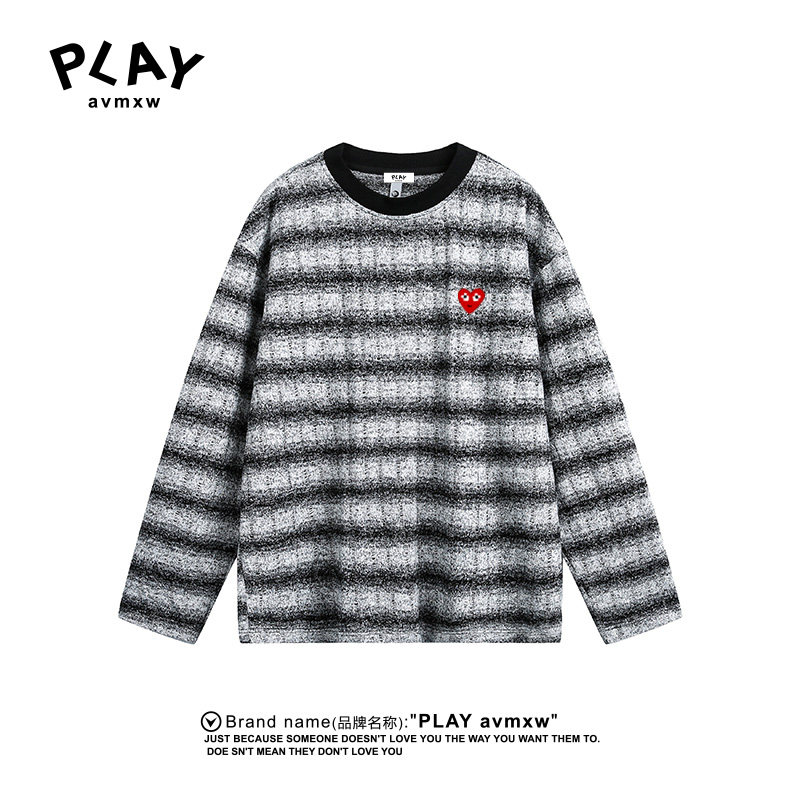 PLAYAVMXW潮牌休闲百搭条纹上衣
