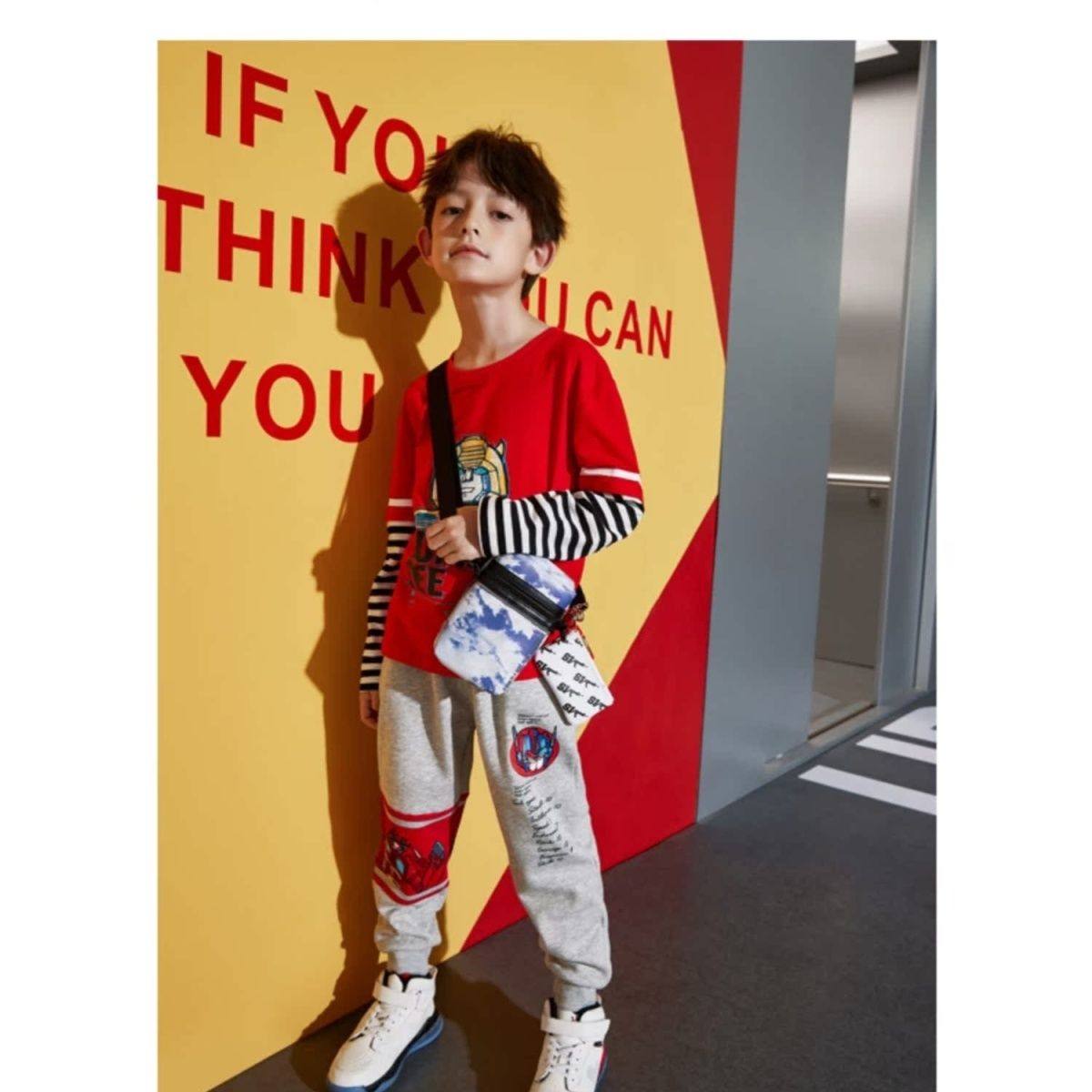 男童纯棉裤子2024新款儿童束脚运动裤秋季小童卡通卫裤宝宝长裤潮