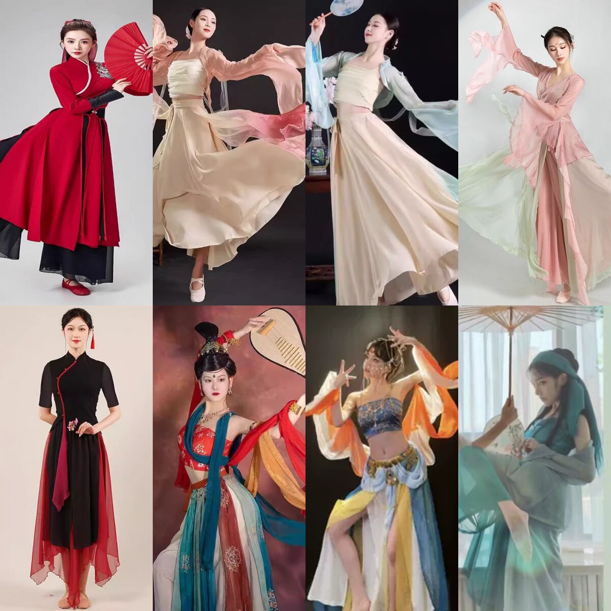 出租舞蹈服集体舞国风敦煌风现代图片
