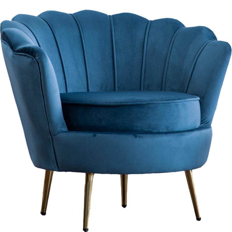 轻奢单人沙发北欧现代简约服装店沙发客厅阳台卧室网红沙发