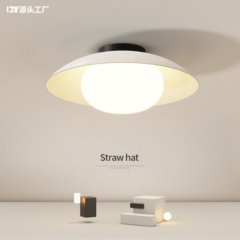 法式奶油风网红小吸顶灯
