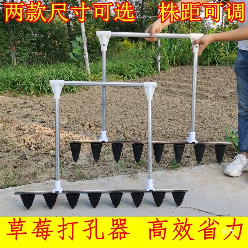 草莓打孔器压窝器栽苗挖洞打眼挖窝大棚种植打洞定植打穴