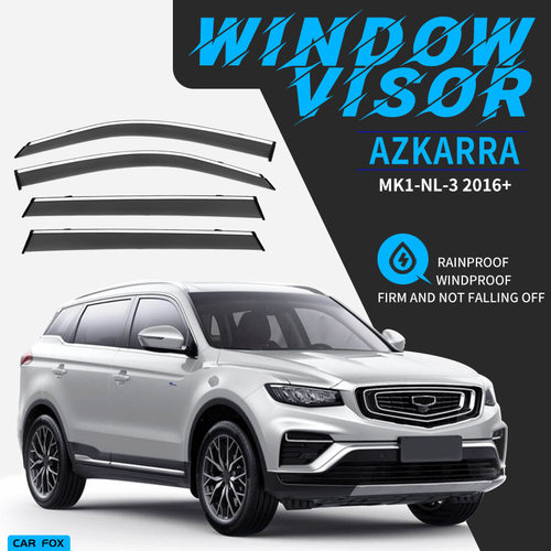 适用于吉利Azkarra晴雨挡雨板雨眉GEELY Azkarra Window visor