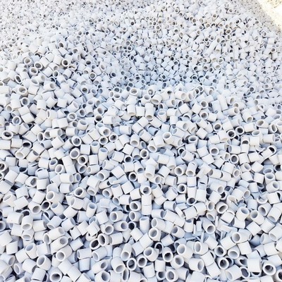 江西五丰陶瓷【五峰山牌】陶瓷拉西环填料化工塔用散堆填料