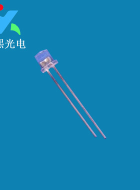 5MM平头白发白色led直插灯珠 F5长脚白灯发光二极管 白光