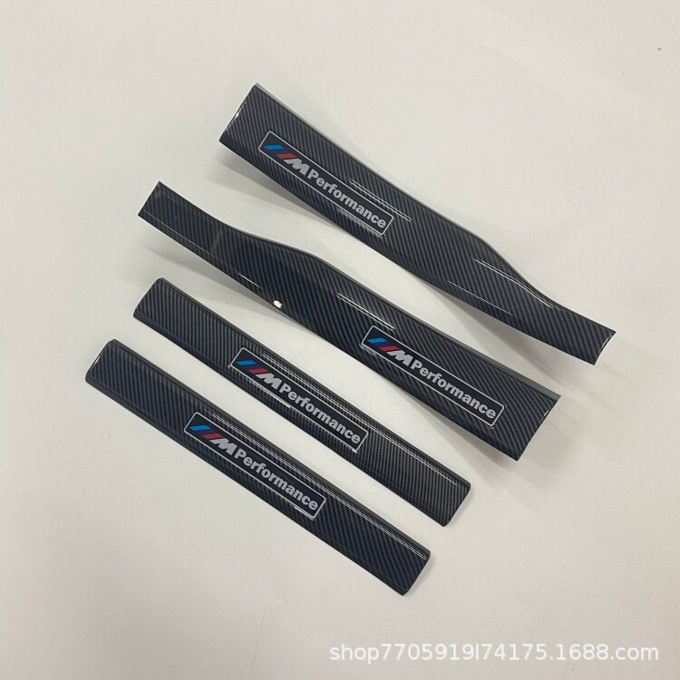 宝马X6碳纤维迎宾门槛条防踢