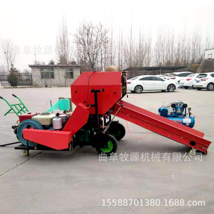 莎车县玉米秸秆青贮打包机厂家 青贮圆捆打包机 面包车青储打机