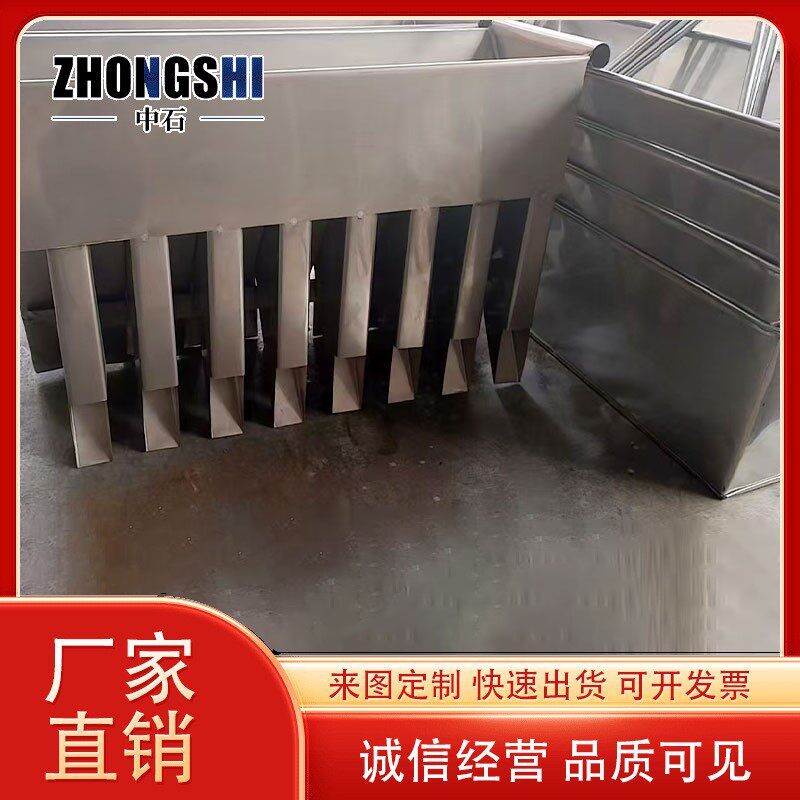 缩分二分器不锈钢敞开式密封式 镀锌板槽式煤质仪器 煤质分样器