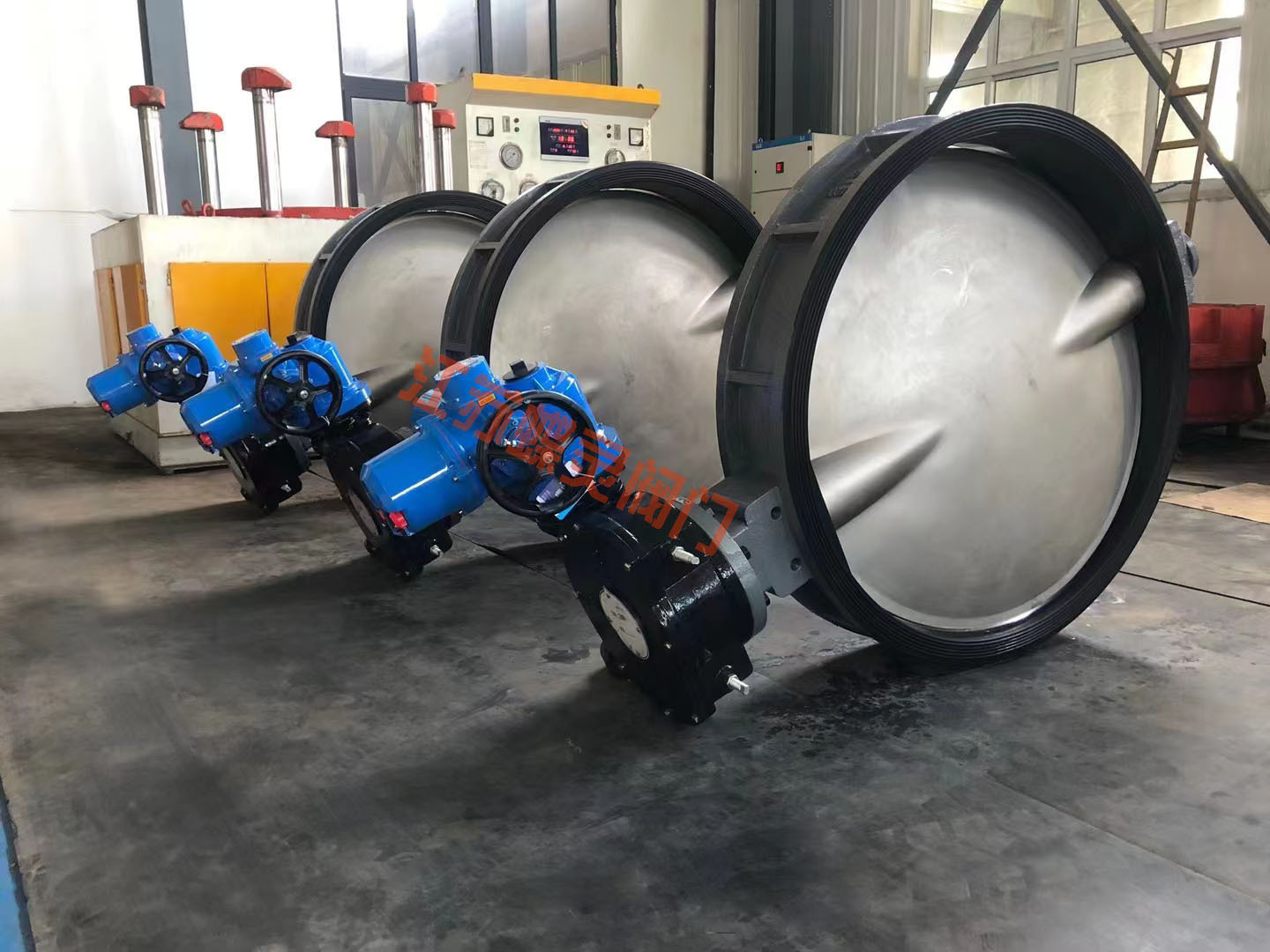 污水管道对夹蝶阀 D971X-10C DN450手电两用软密封蜗轮蝶阀