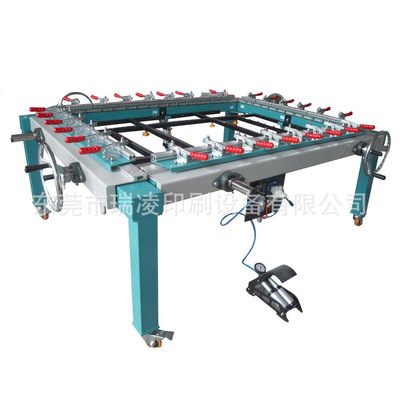 瑞凌气动拉网机网版绷网机NA108气动拉网版机器120*150cm