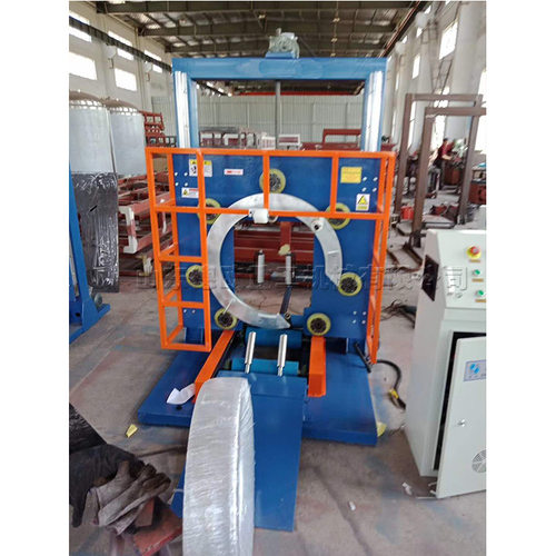 地暖管管状物品包裹机 水管玻璃管缠绕打包设备 胶管钢管缠绕设备