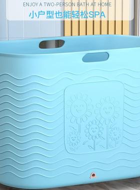 成人全身加高保温全身洗澡桶大号澡盆加厚家用塑料保温大人泡澡桶