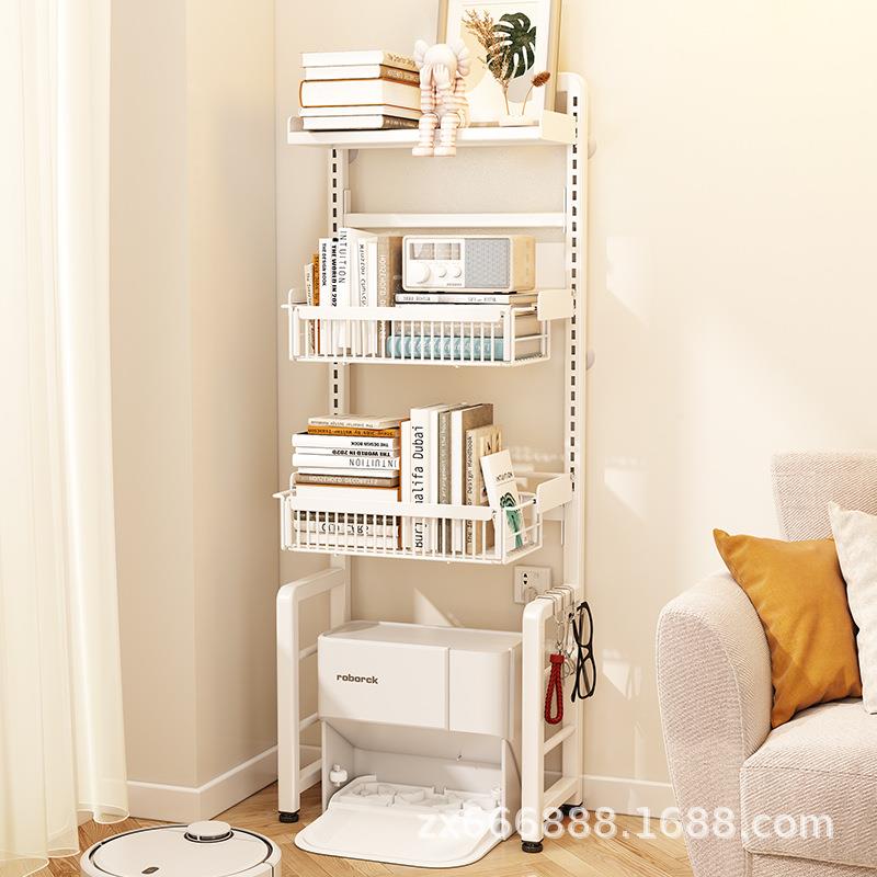 扫地机器人置物架可调节客厅沙发旁边几角几架家用简约书本收纳架