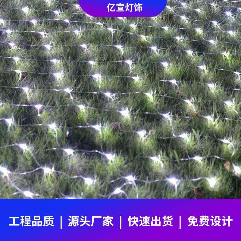 户外防水RGB点控网灯公园景区街道装饰彩灯圣诞节串灯led渔网灯