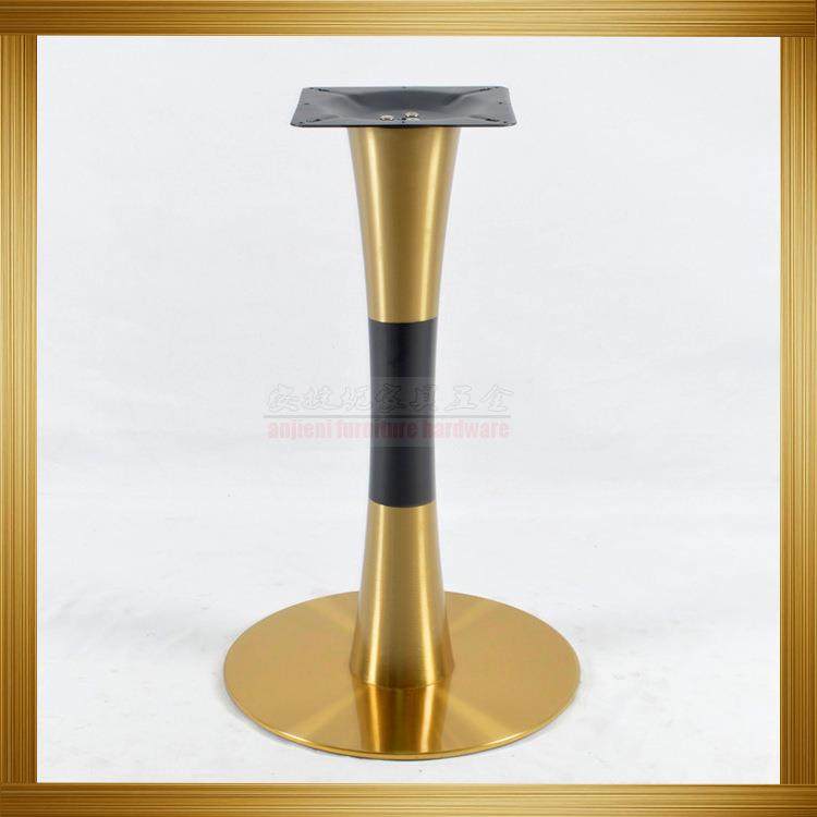 轻奢餐饮家具五金不锈钢金色小蛮腰桌脚台脚圆形底盘洽谈桌脚,电子/电工,接线端子,淘宝优惠券,粉丝福利购,淘宝优惠卷