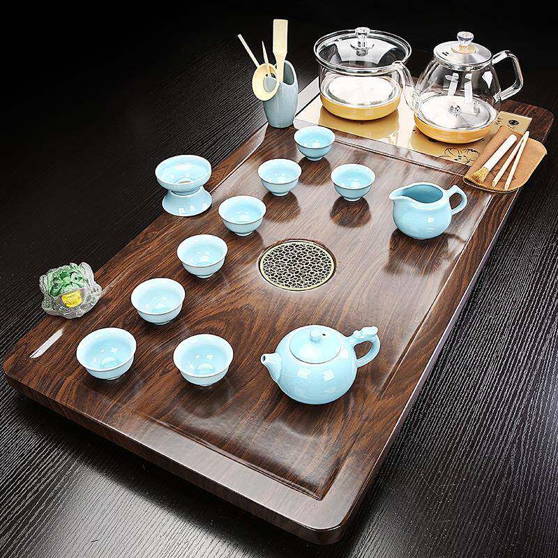 整套茶盘茶具套装四合一全自动电器上水办公家用客厅功夫茶具套组