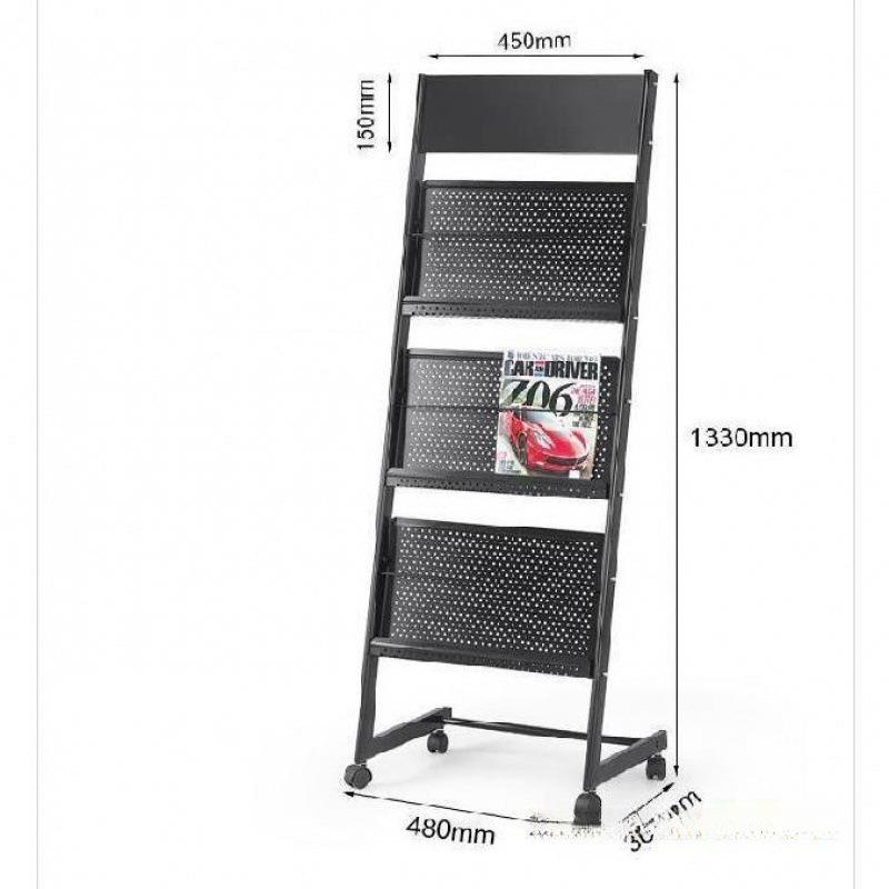 落地式宣传册书架公司桌面杂志产品架银行家用底盘资料网铁艺简易