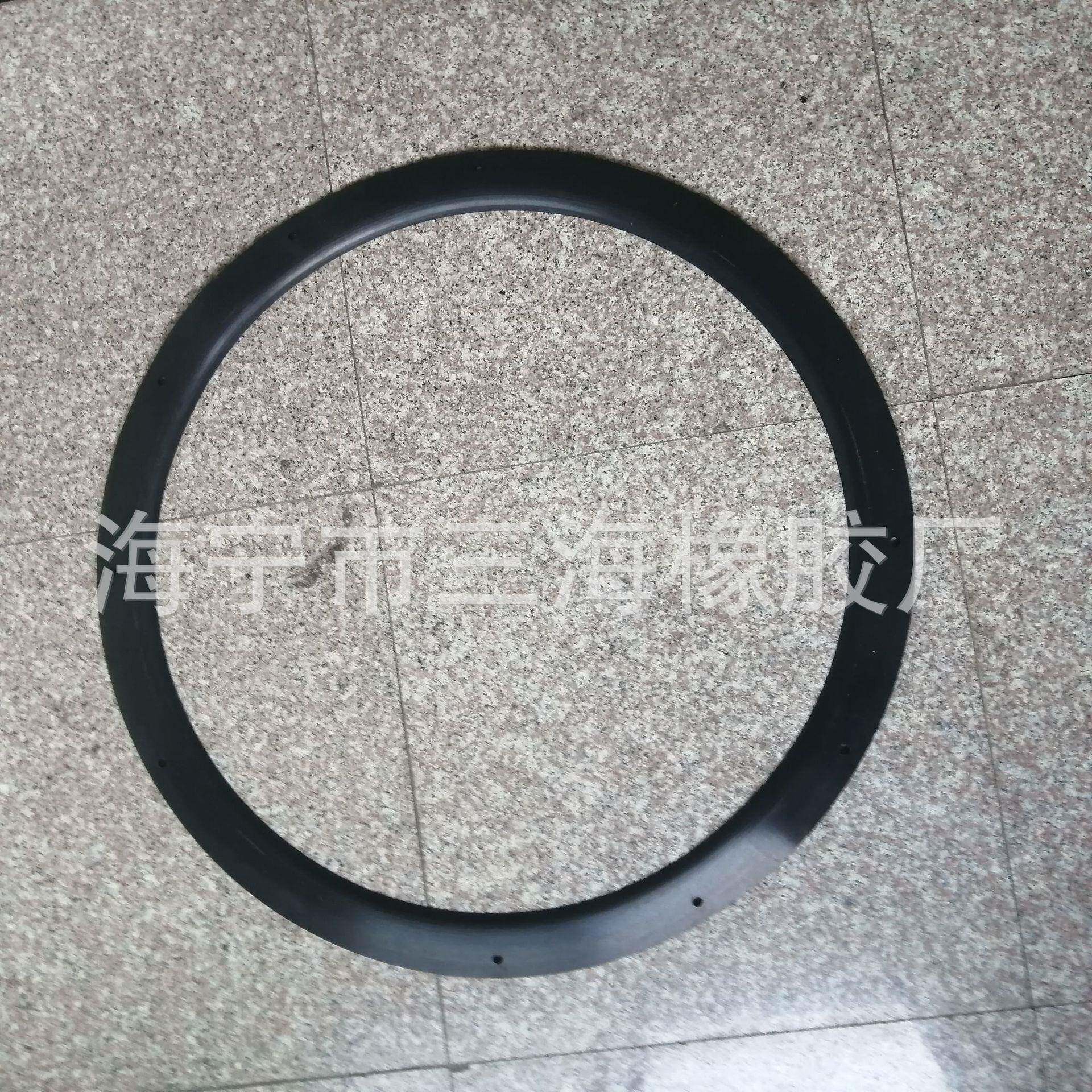 橡胶包钢铁件垫圈丁腈胶内衬加固钢圈密封圈耐重压带孔法兰垫片