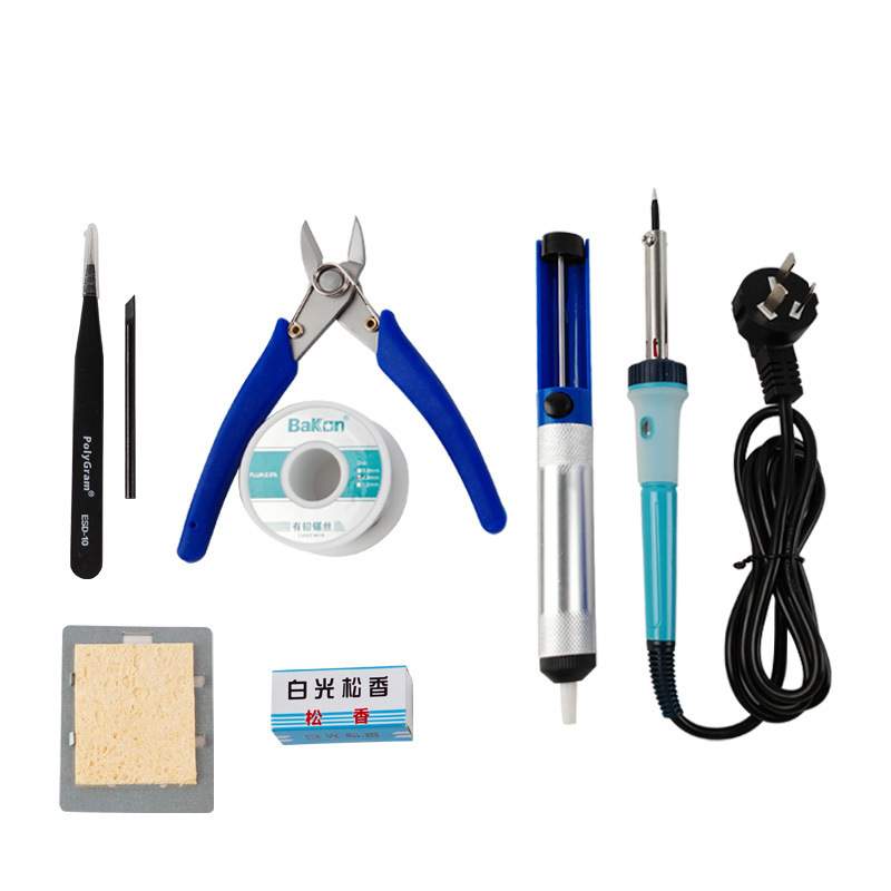 BaKon白光电烙铁套装工具包BK931家用可调温电子维修焊接电洛铁