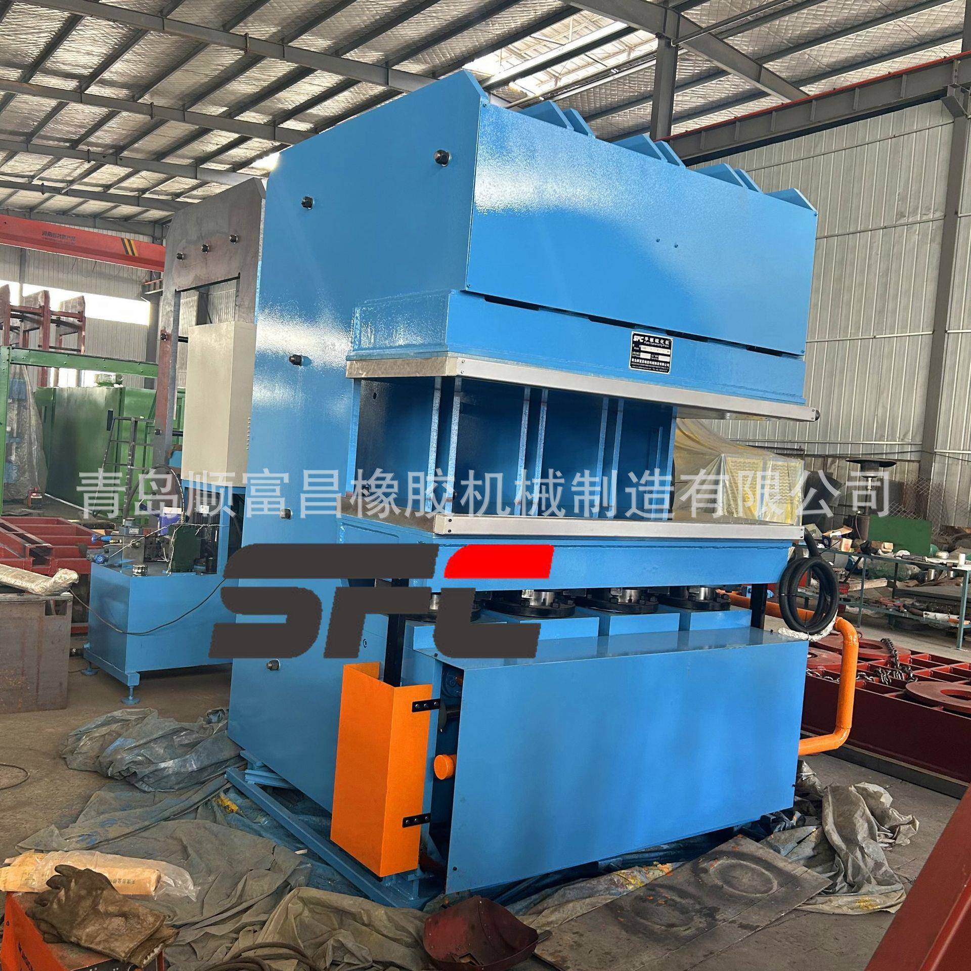 鄂式多缸长条式热板加热平板硫化机200吨自动升降颚式液压机