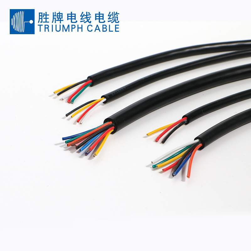供应电子线 UL2464 24AWG*2C彩色线芯不带屏蔽电子线