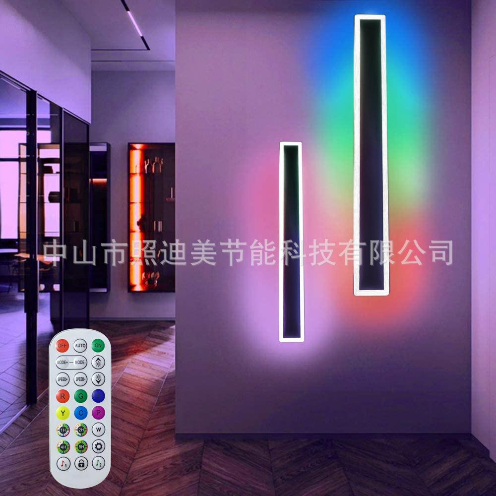 供货幻彩2811IC亚克力LED户外壁灯极简室外洗墙灯别墅外墙