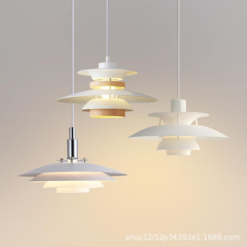 北欧餐厅吊灯简约网红飞碟灯丹麦创意民宿ph5奶油风日式餐桌灯
