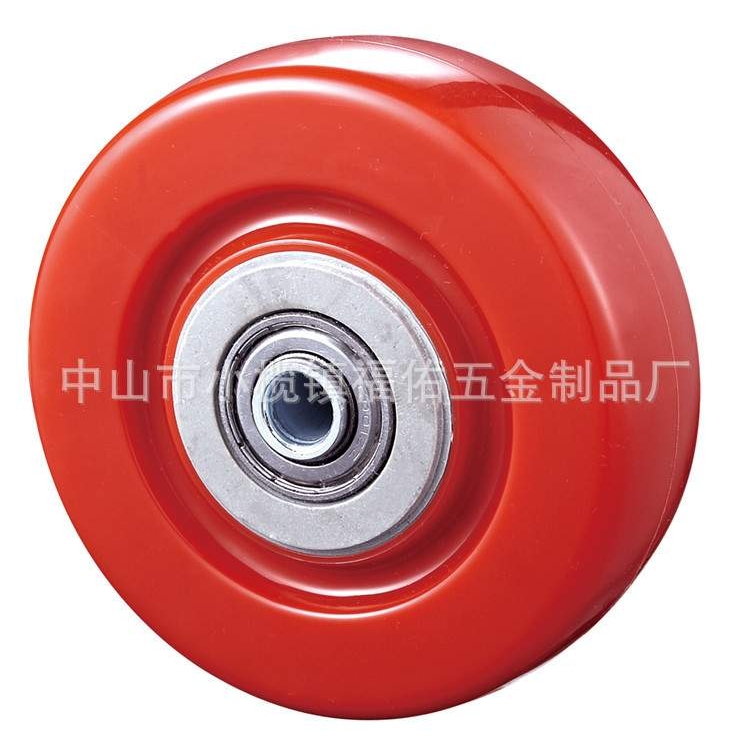 3寸4寸5寸静音单轮系列橡胶轮单轮万向轮脚轮滑轮中型重型单轮片
