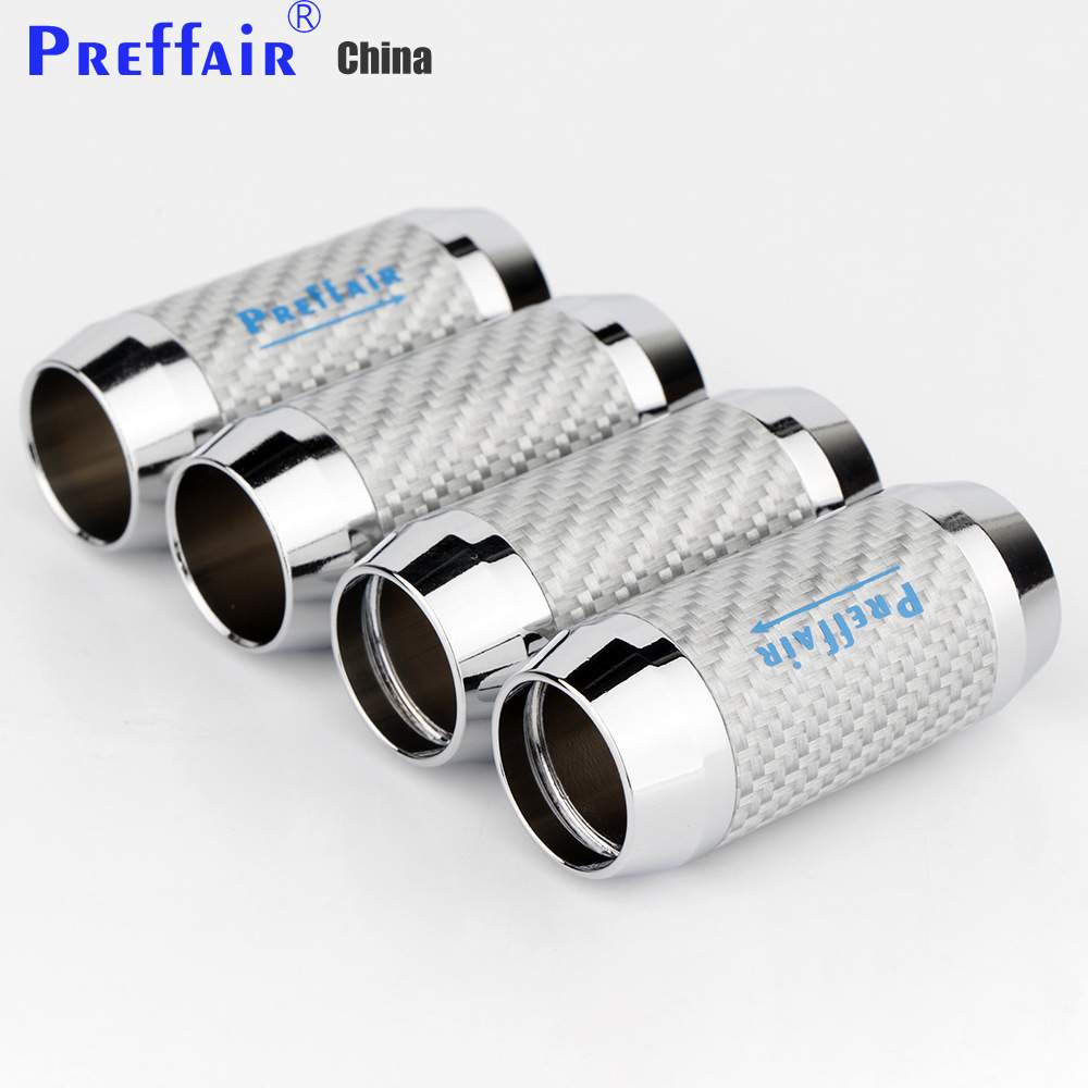 Preffair 铝合金碳纤维电源线分线器音响线环线材套环直通孔19mm
