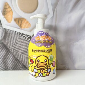 B.Duck baby小黄鸭安护泡泡洗发沐浴露二合一婴儿童专用易冲洗